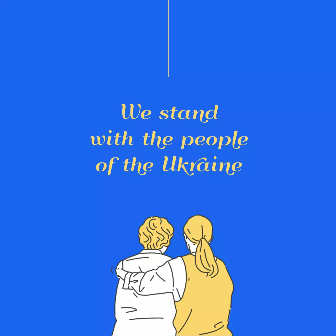 Blue Minimal Support Announcement Instagram Post