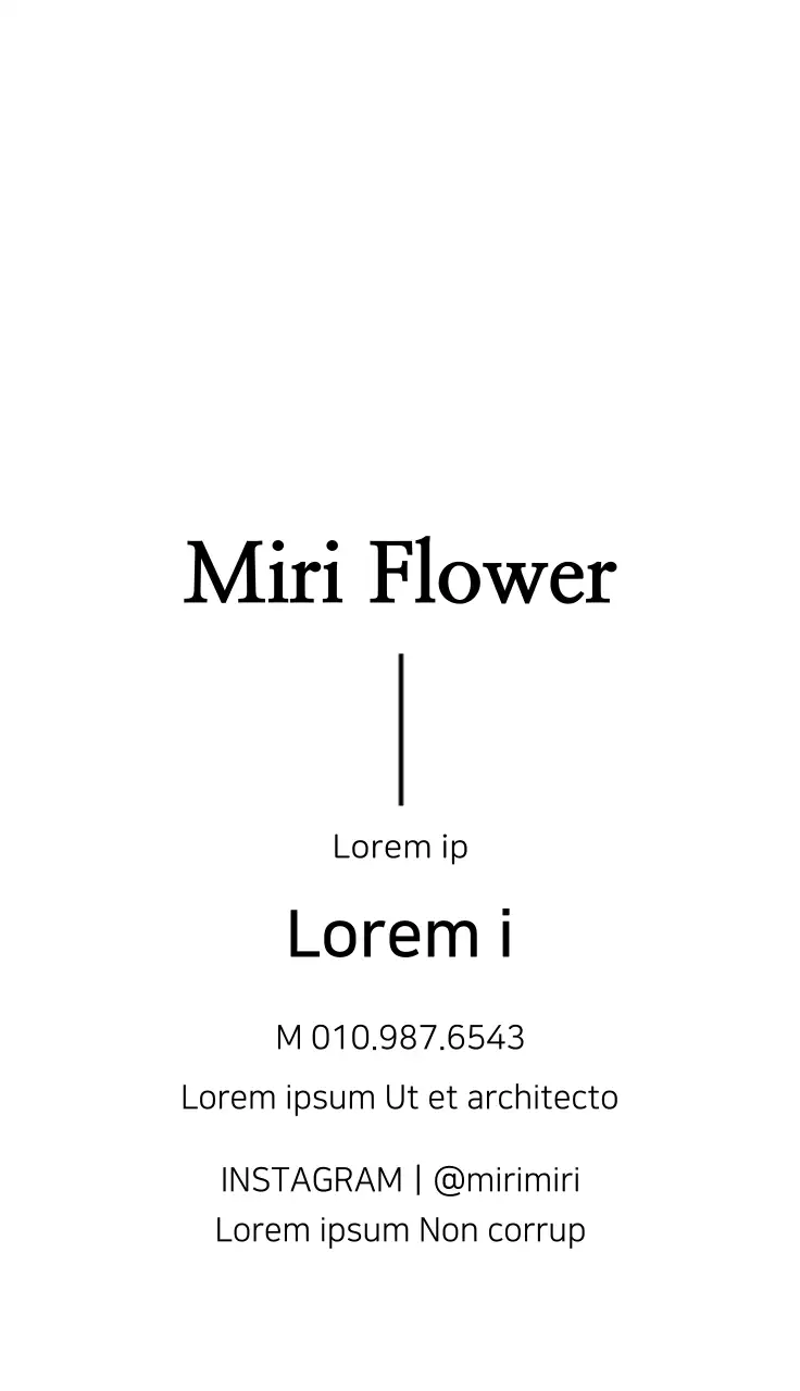 Kartu Nama Iklan Bunga Navy Floral