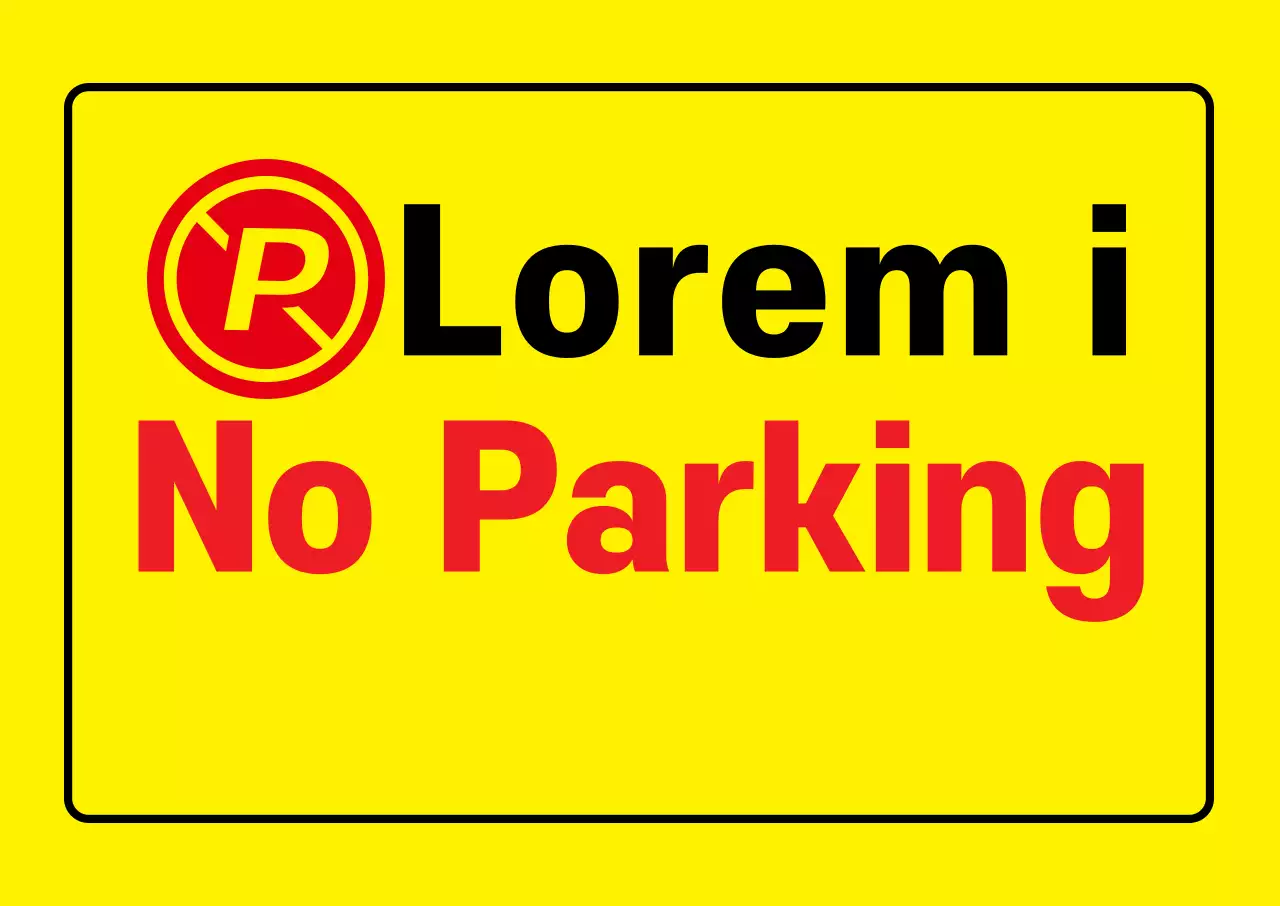 No outside vehicle parking