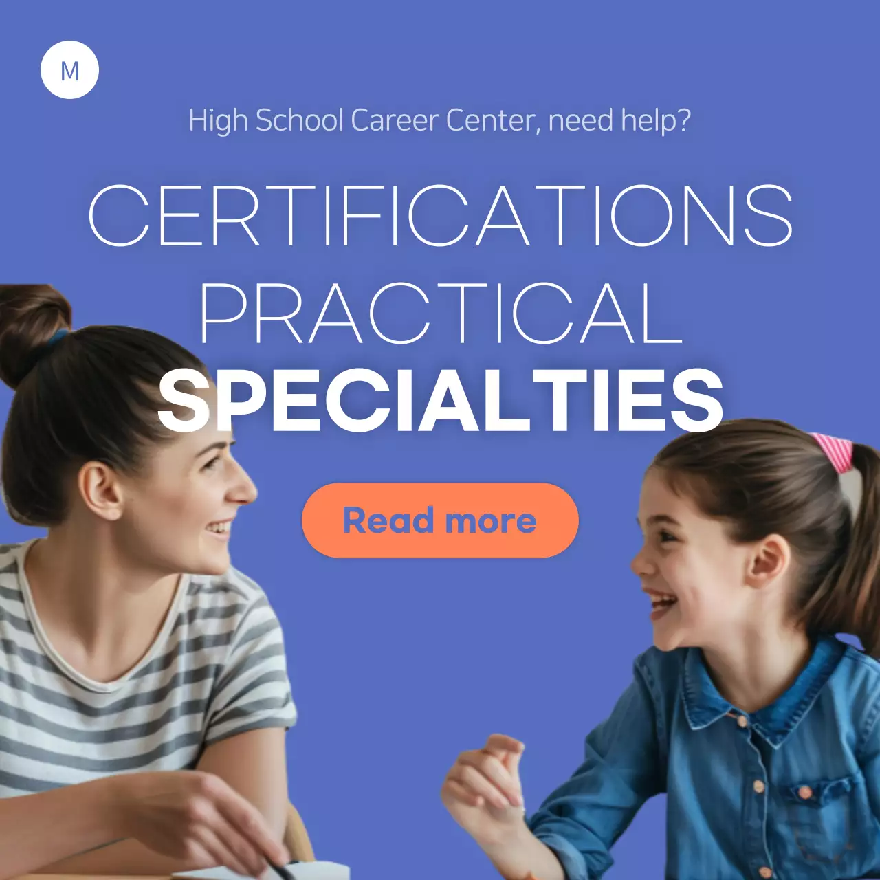 Blue Modern Education Promotion Instagram Post