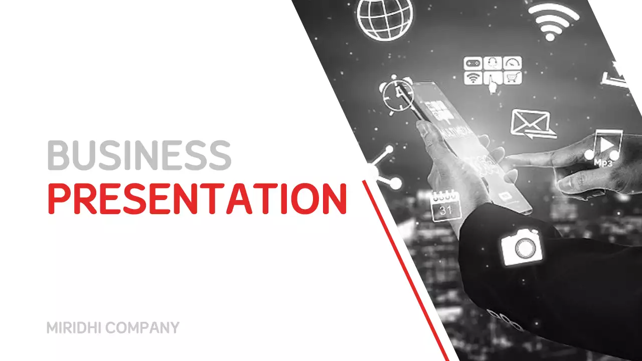 Presentation for business reports