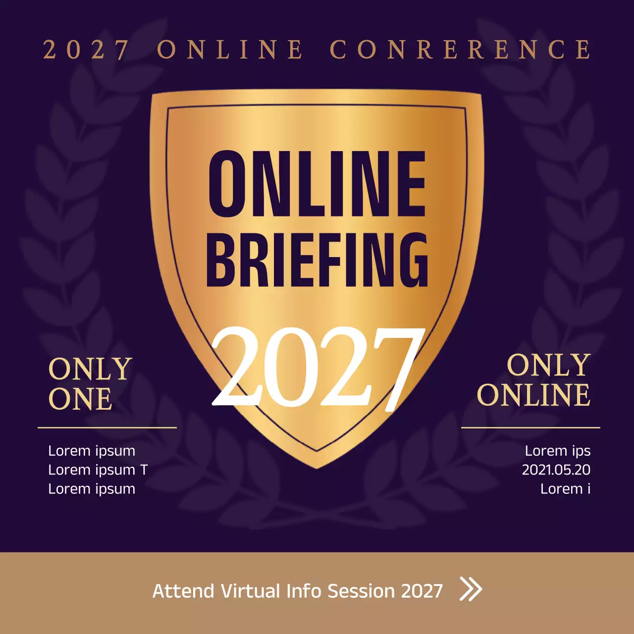 A luxurious eCourse training theme with purple and gold colors