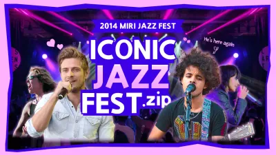 Pink Blue Concert theme with colorful lights and portrait concept