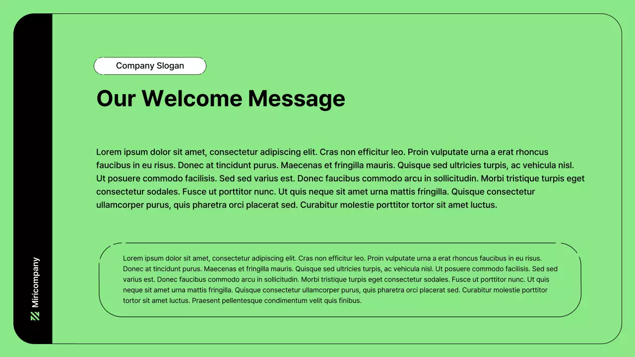 Business illustration with simple lines and green color