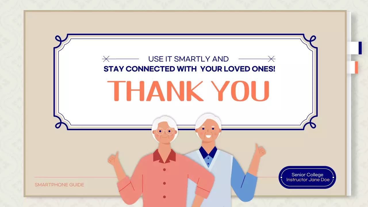 오렌지 심플 스마트폰 가이드 프레젠테이션