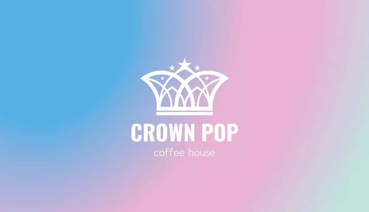 Pastel Trendy Coffee Advertisement Business Card