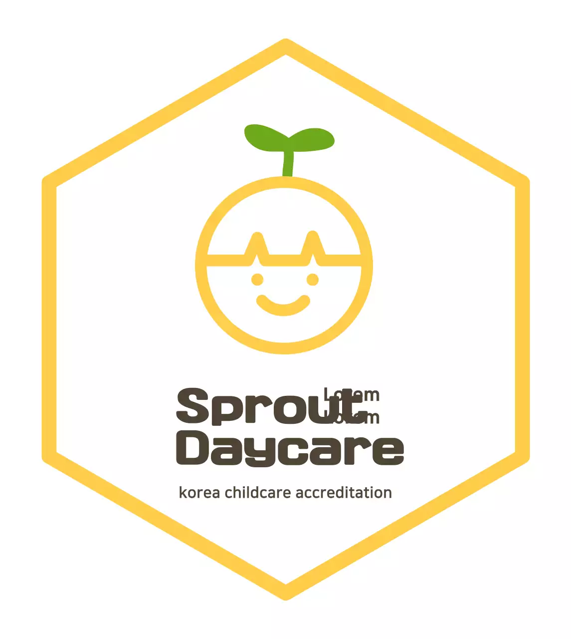 Tanda pembibitan bergambar sederhana yang lucu