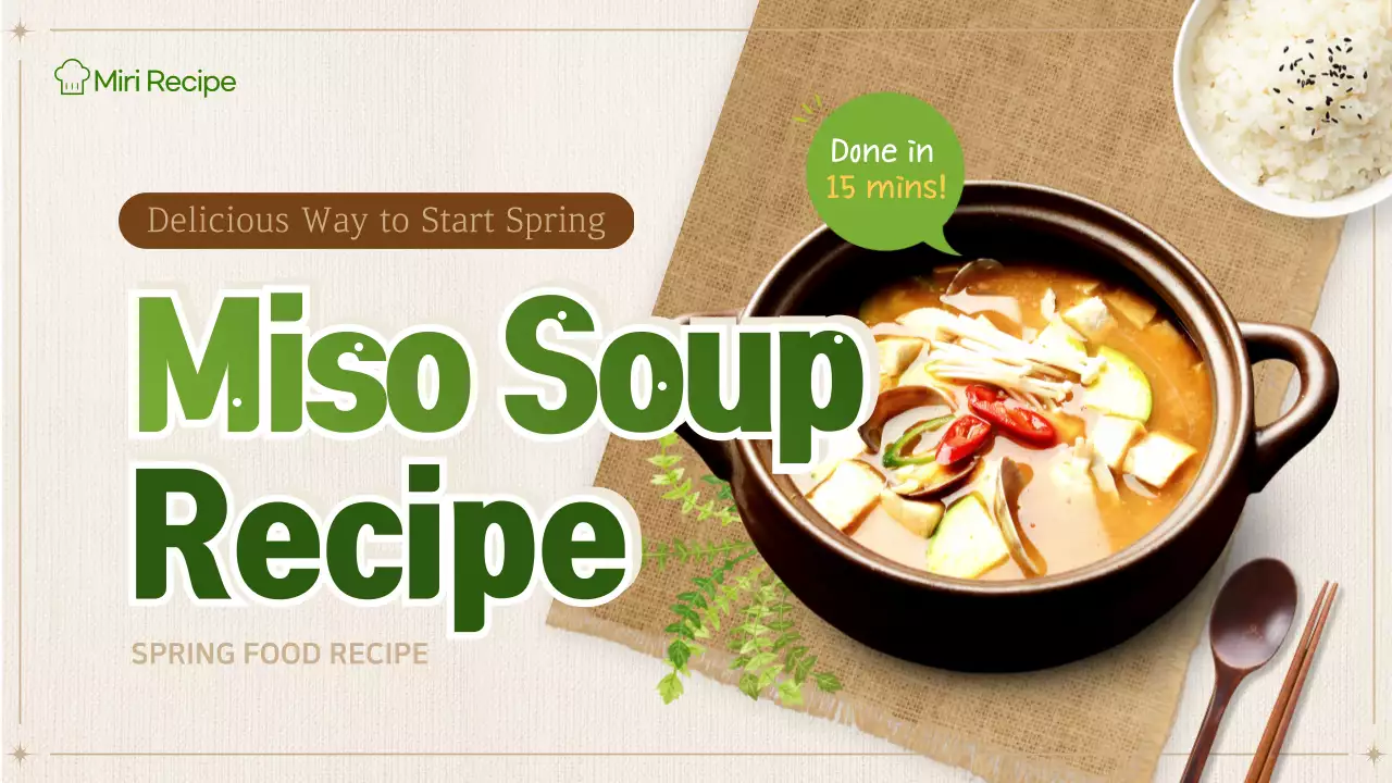 Beige Traditional Soup Recipe YouTube Thumbnail