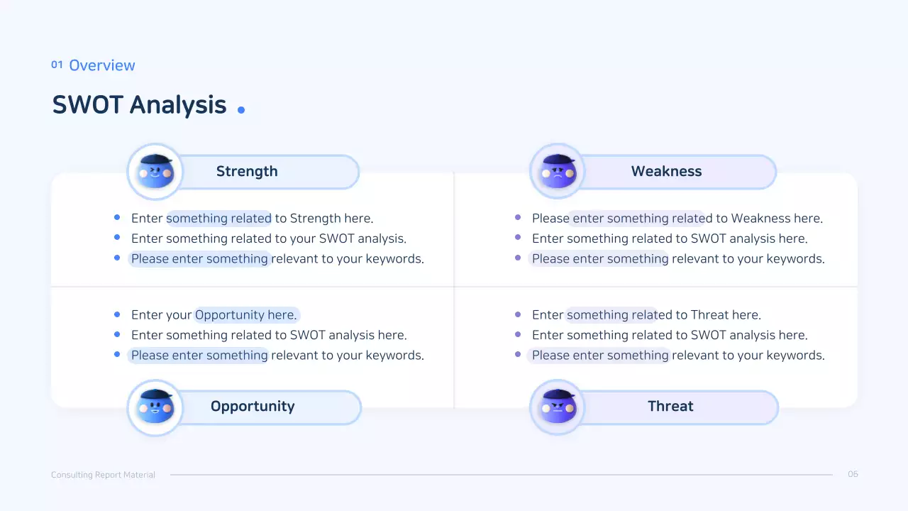 Blue Modern Consulting Report Presentation