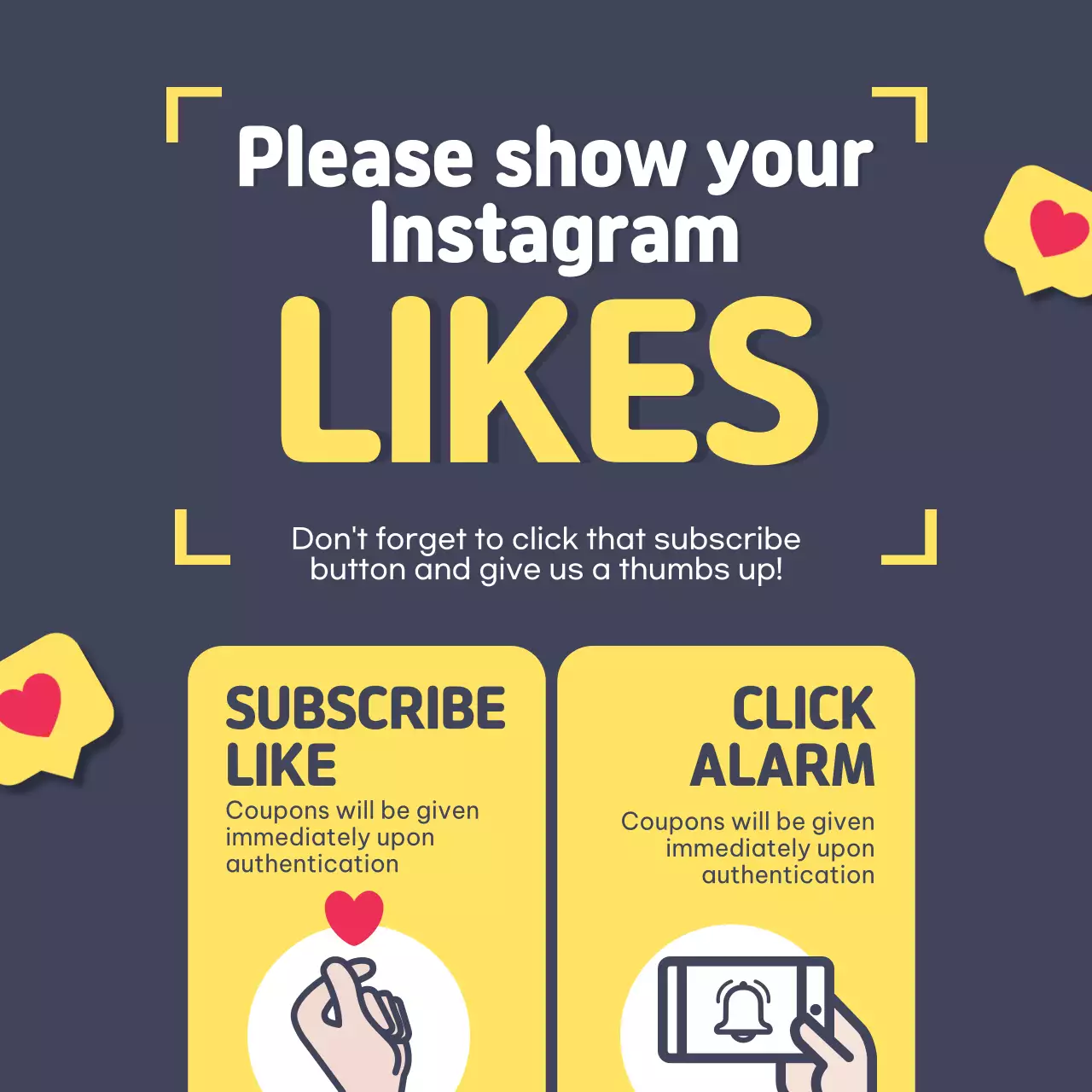Navy Modern Instagram Promotion Social Media Post