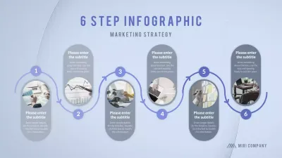 Roadmap infographic in calming blue tones