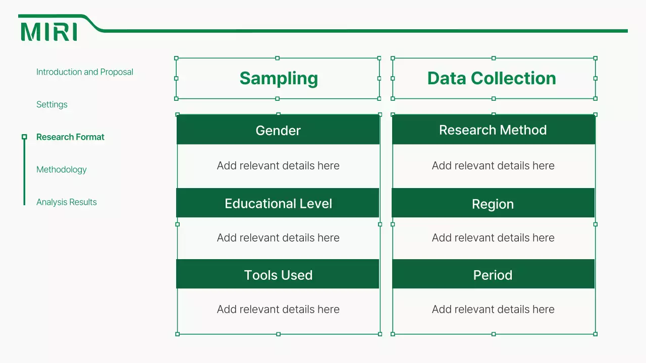 초록색 깔끔한 선 강조의 논문 발표