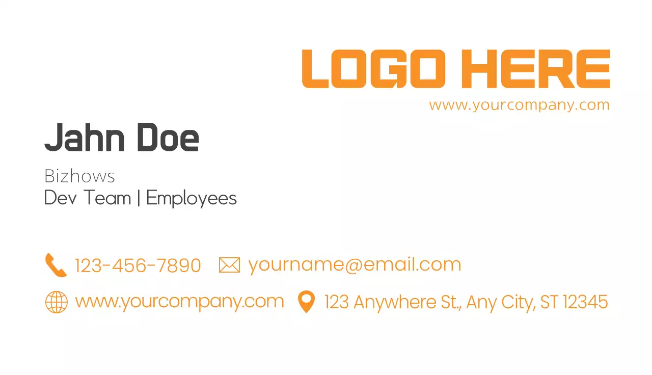 Corporate business cards