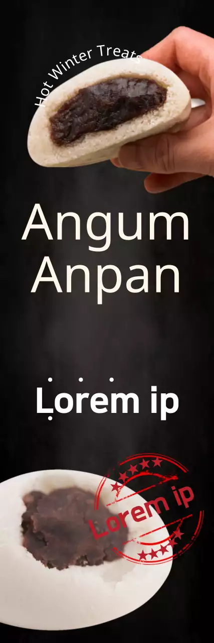 Banner promocional de pastelaria simples preta