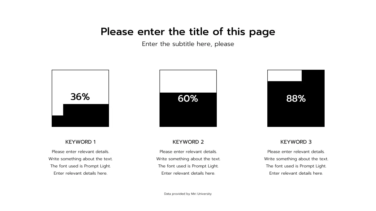 Black and White Presentation