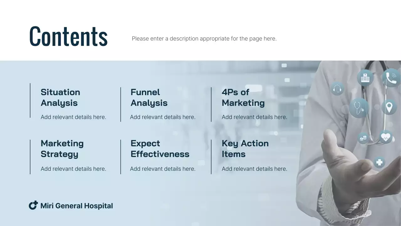 A simple, blue hospital online marketing playbook