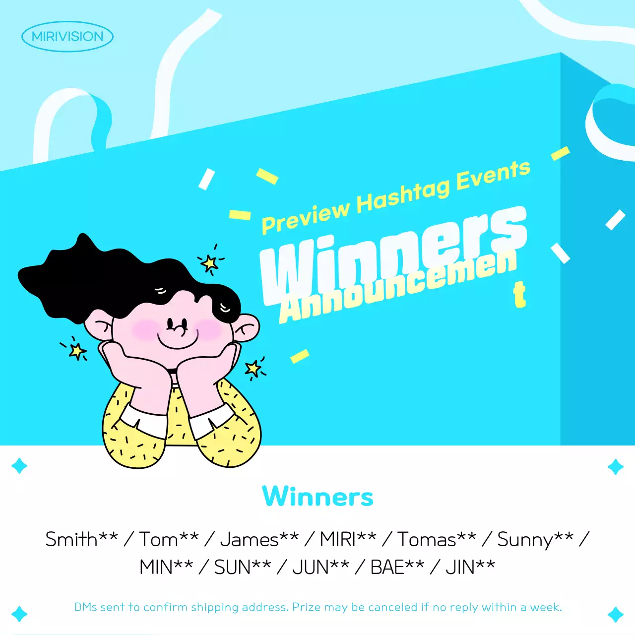 블루트렌디 이벤트 공지 소셜미디어 포스트