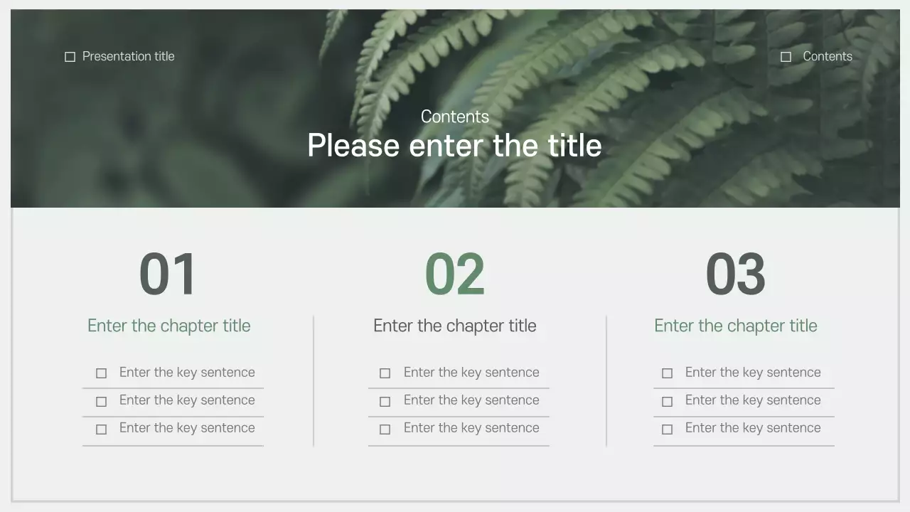 Green Minimal Nature Presentation