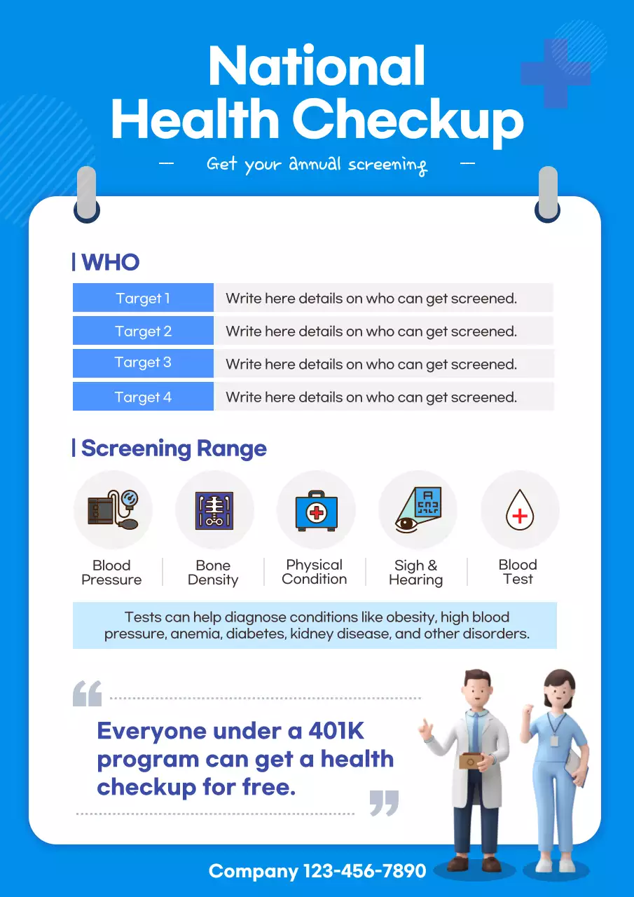 Blue Modern Health Promotion