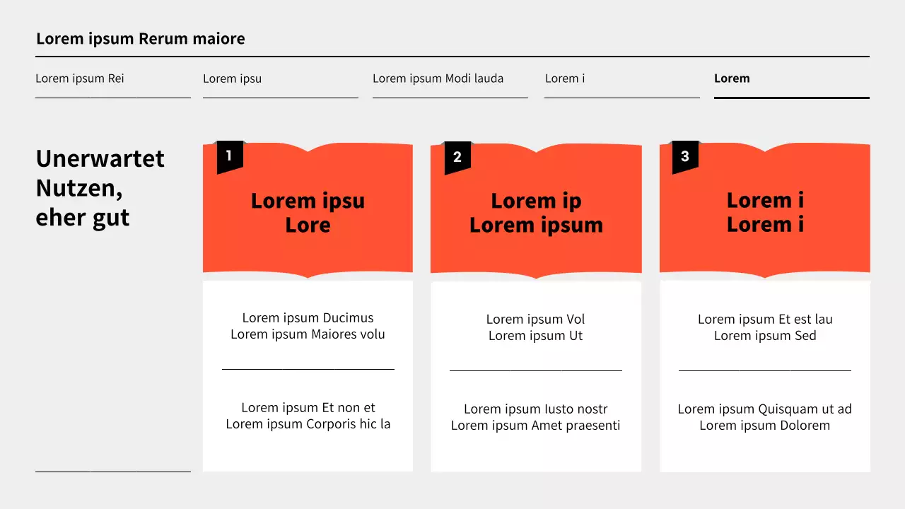 Einfacher Vorschlag für die Wiederbelebung einer Bibliothek in Orange und Grau
