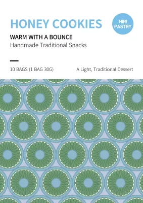 Blue Traditional Snacks Advertisement Poster