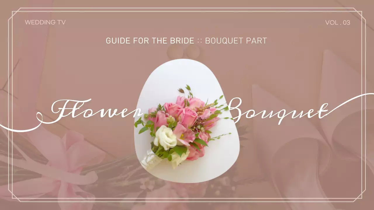 Classy and simple wedding magazine concept with pastel colors YouTube Thumbnail