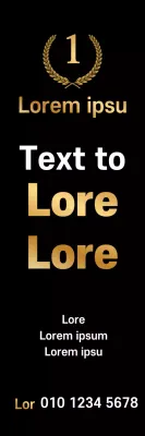 Banner de promoção de anúncio moderno preto