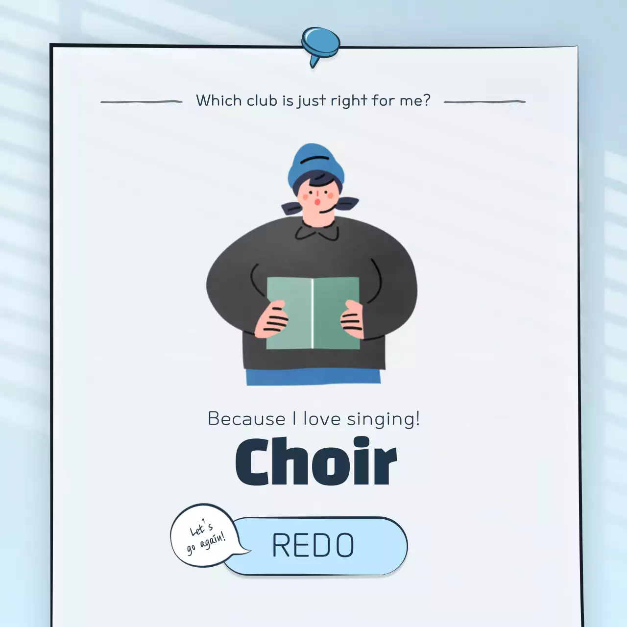 Psychometric test concept with cute illustrations