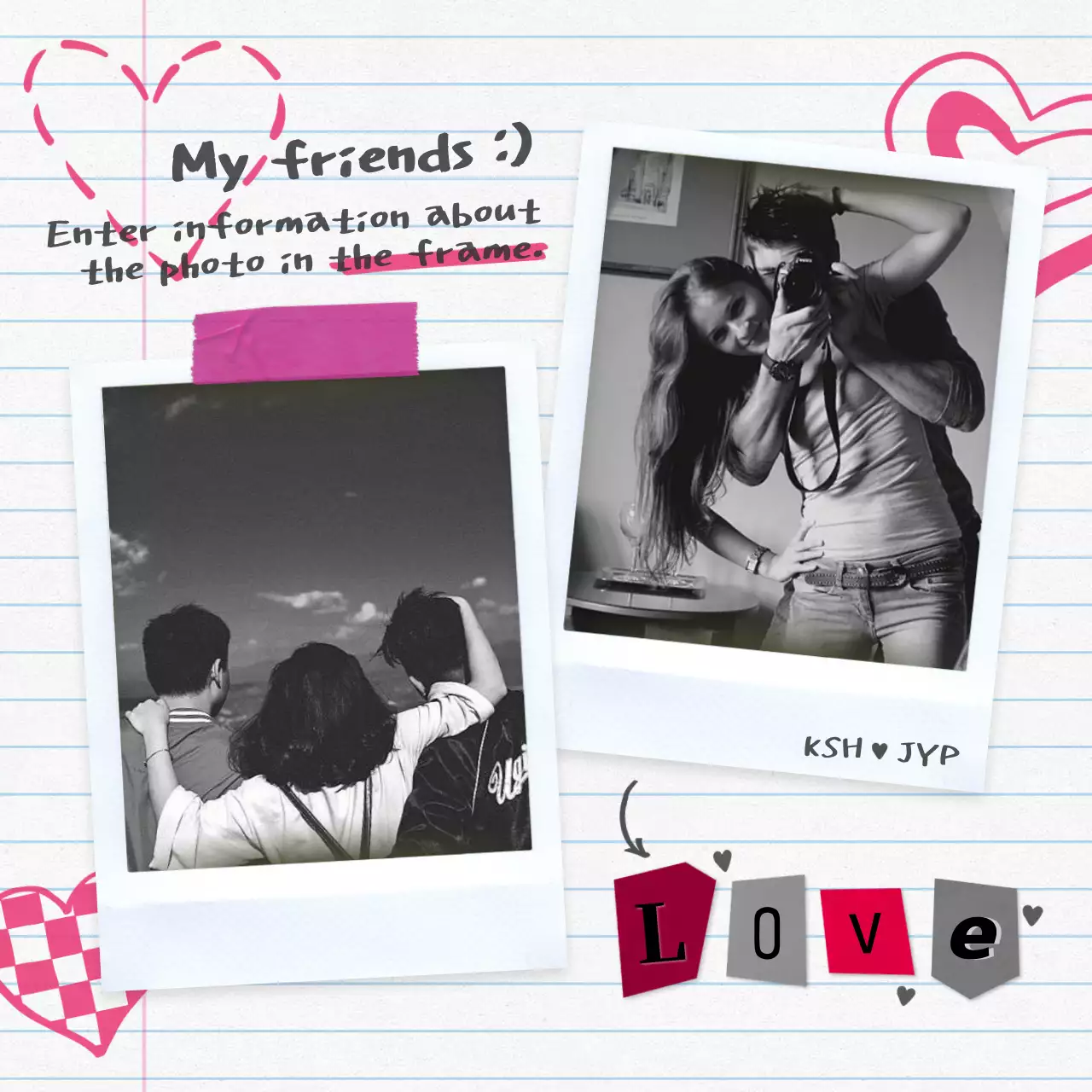 A bundle of pink, teen scrapbooking-inspired layouts