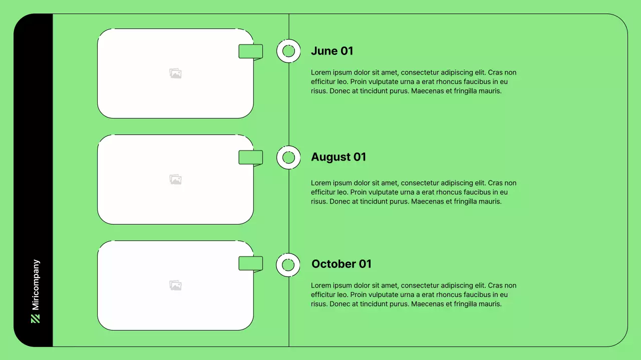 Business illustration with simple lines and green color