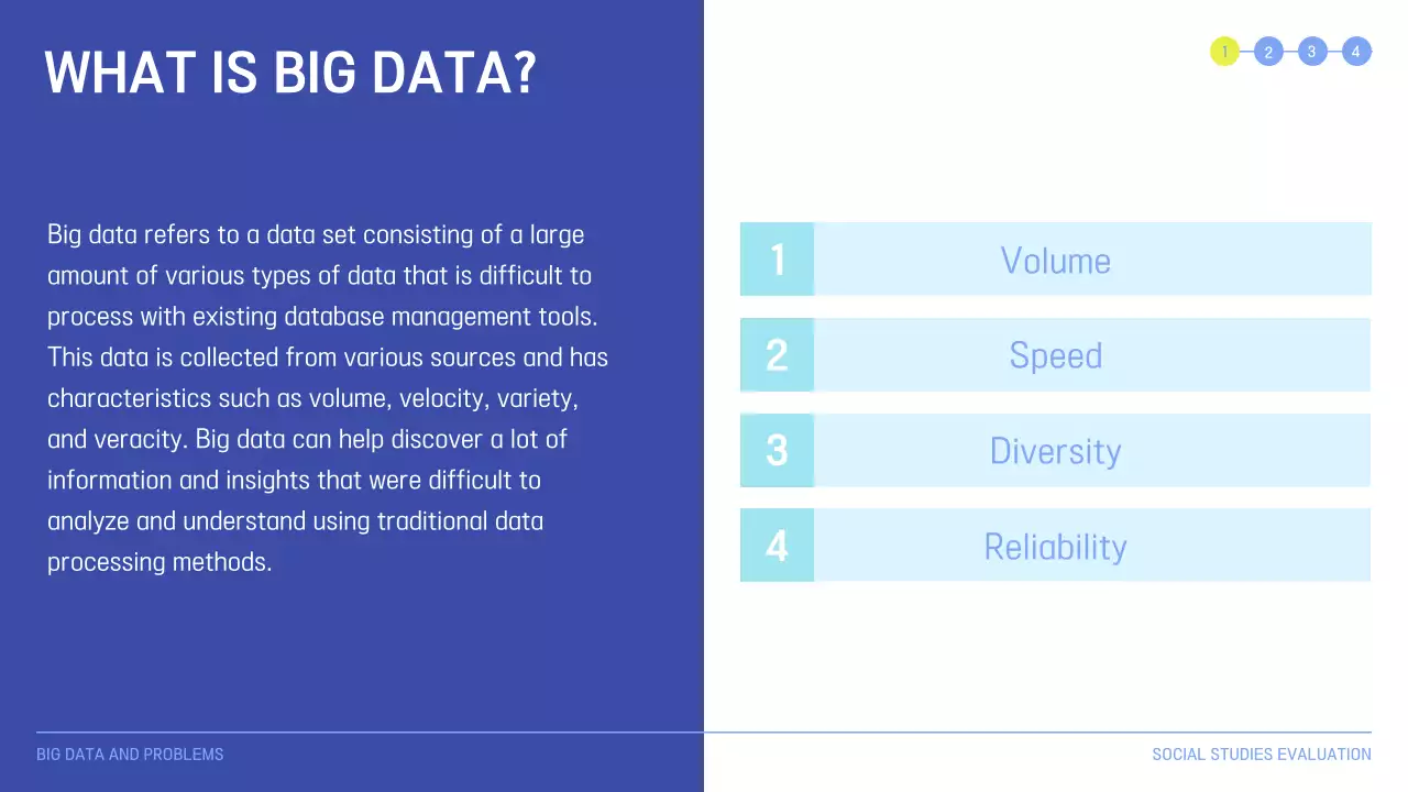 Blue Professional Big Data Presentation