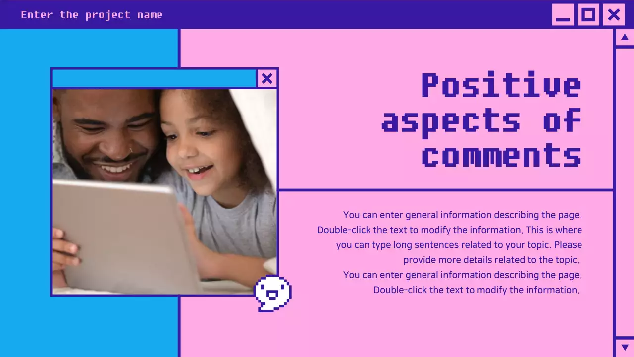 Blue Retro Internet Presentation