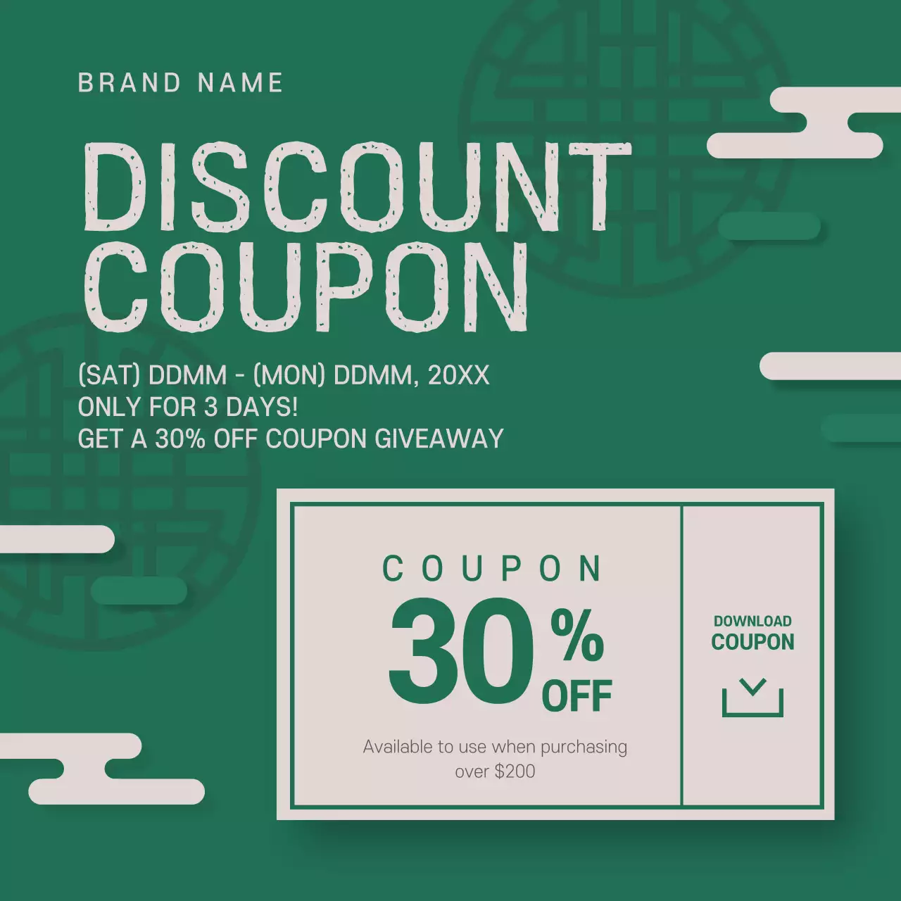 Red Traditional Discount Promotion Instagram Post