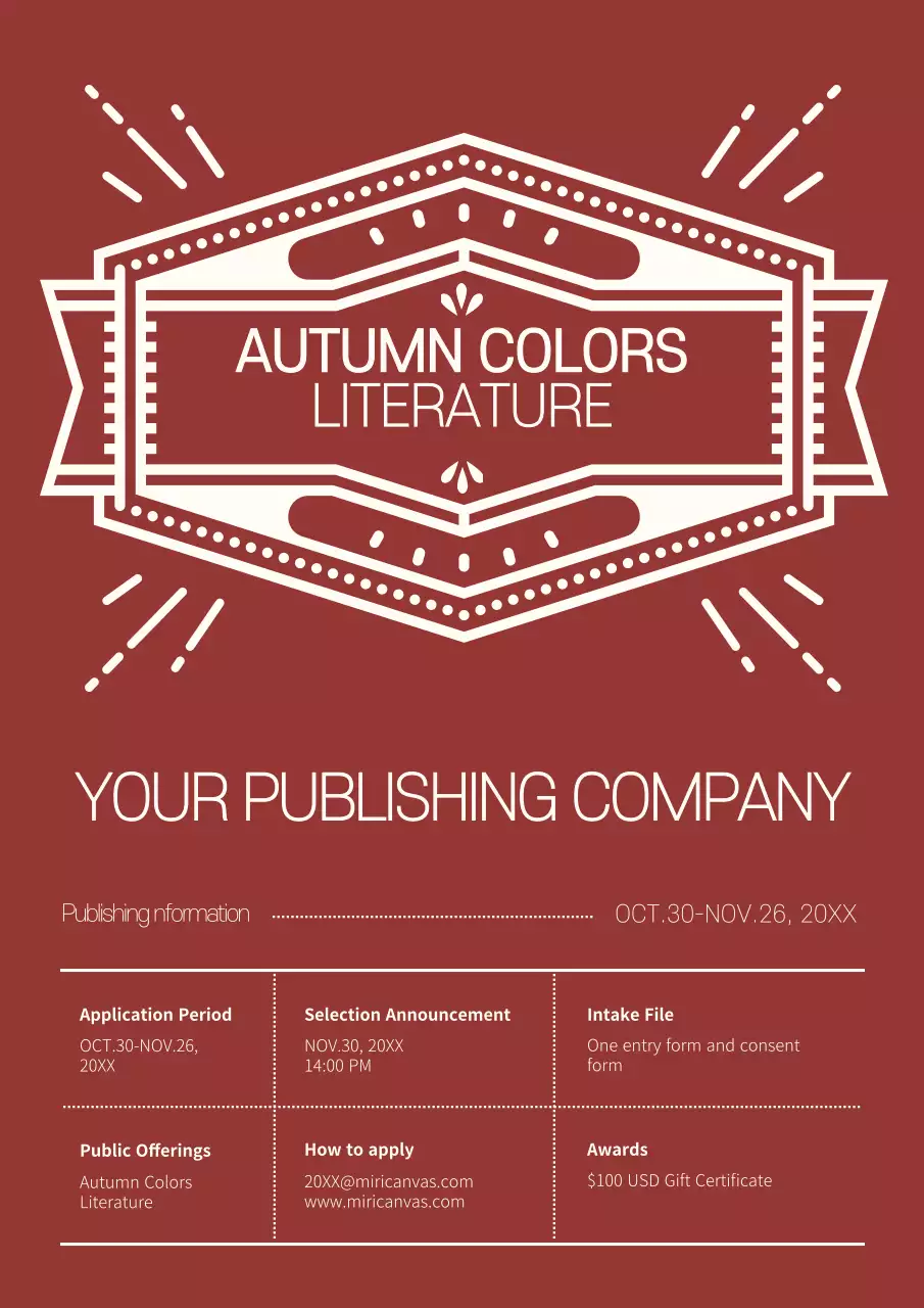 A retro fall event in burgundy and white with a whoopee cushion theme