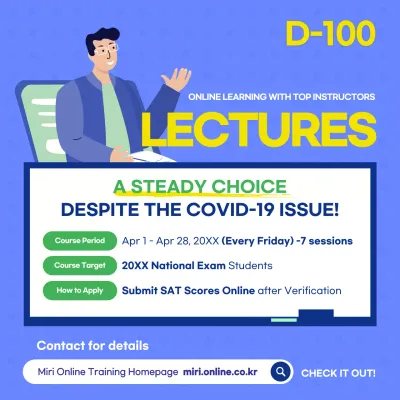 Blue Modern Online Lecture Announcement Social Media Post