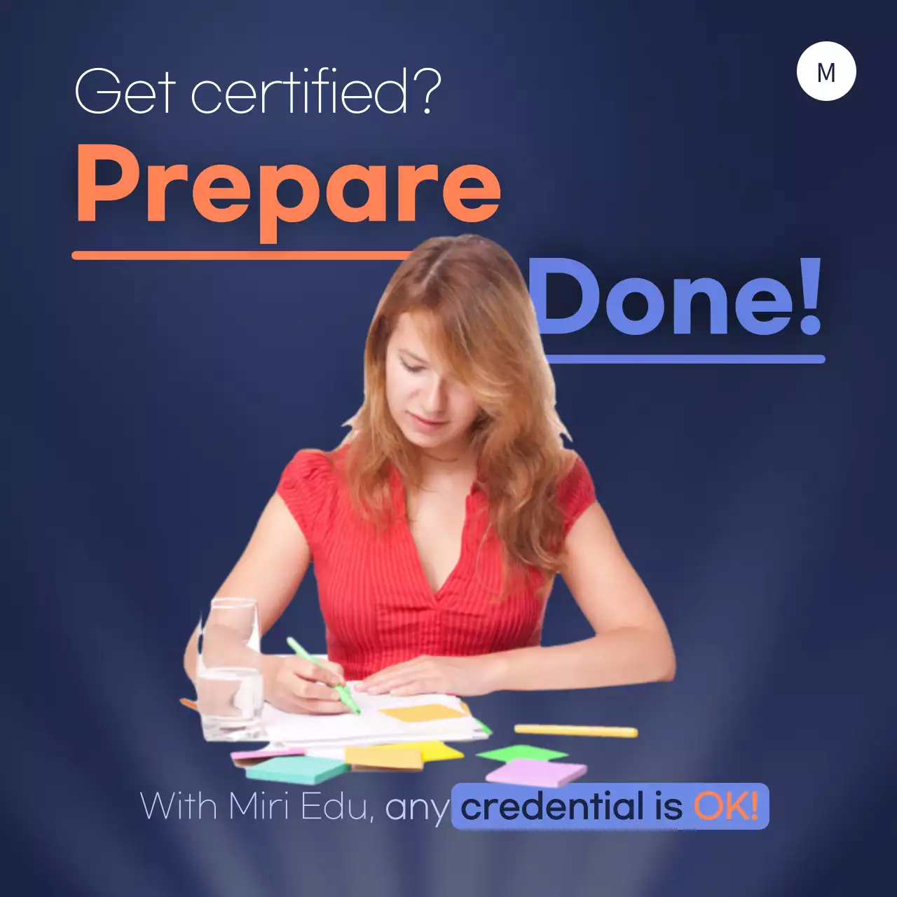 Blue Modern Education Promotion Instagram Post