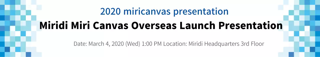 Banner de anúncio de apresentação moderna azul