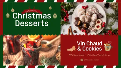 Create a Green and Red Photo-Highlighted Christmas Dessert