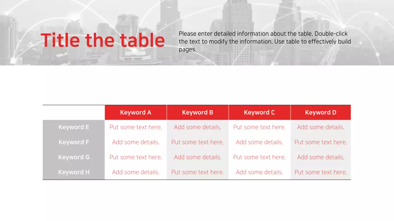 Presentation for business reports