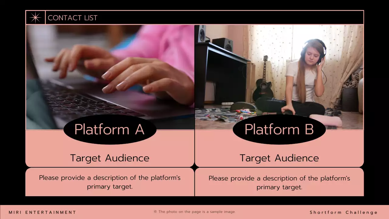 핑크트렌디 뮤직 프로모션 프리젠테이션