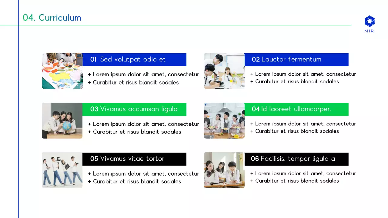 Green and blue school intro theme