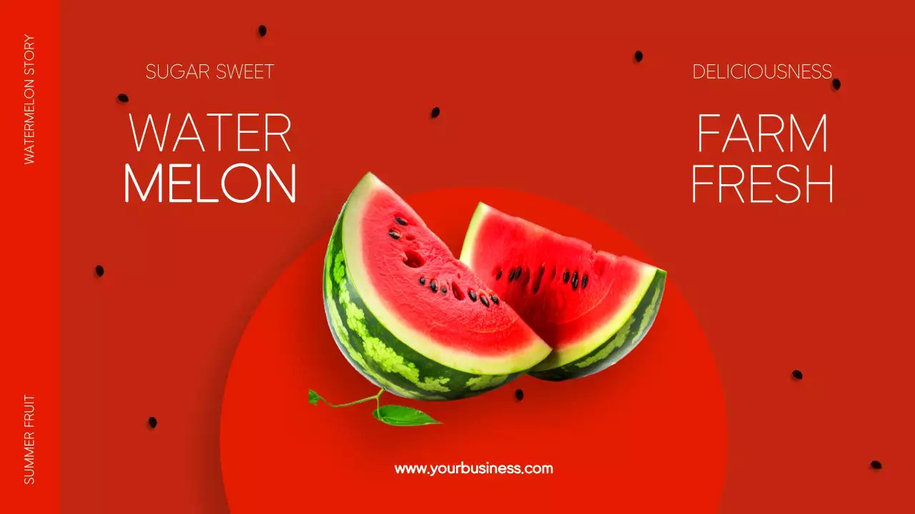 레드 모던 프루트 광고 프리젠테이션