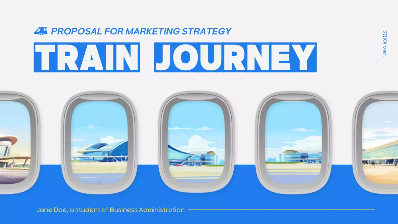 블루 모던 마케팅 계획 프레젠테이션