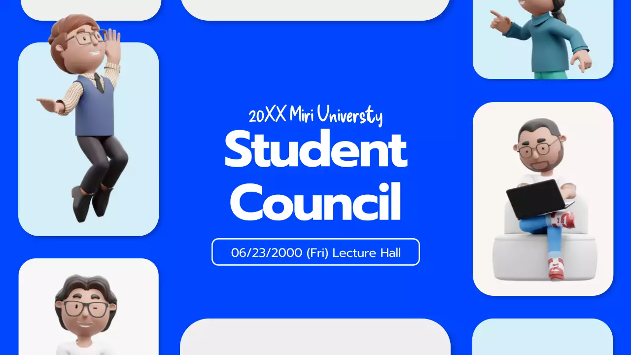 Blue Modern Student Lecture Presentation