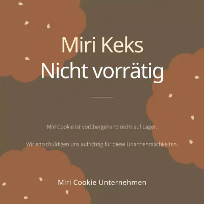 Braune Schalter- und Ausverkaufsanzeigen