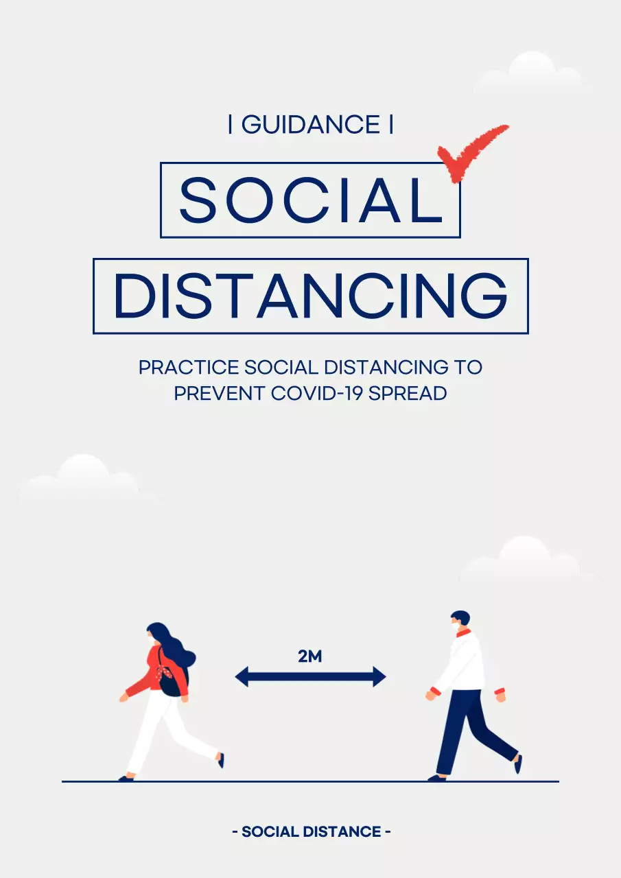 Grey Modern Health Guideline Poster