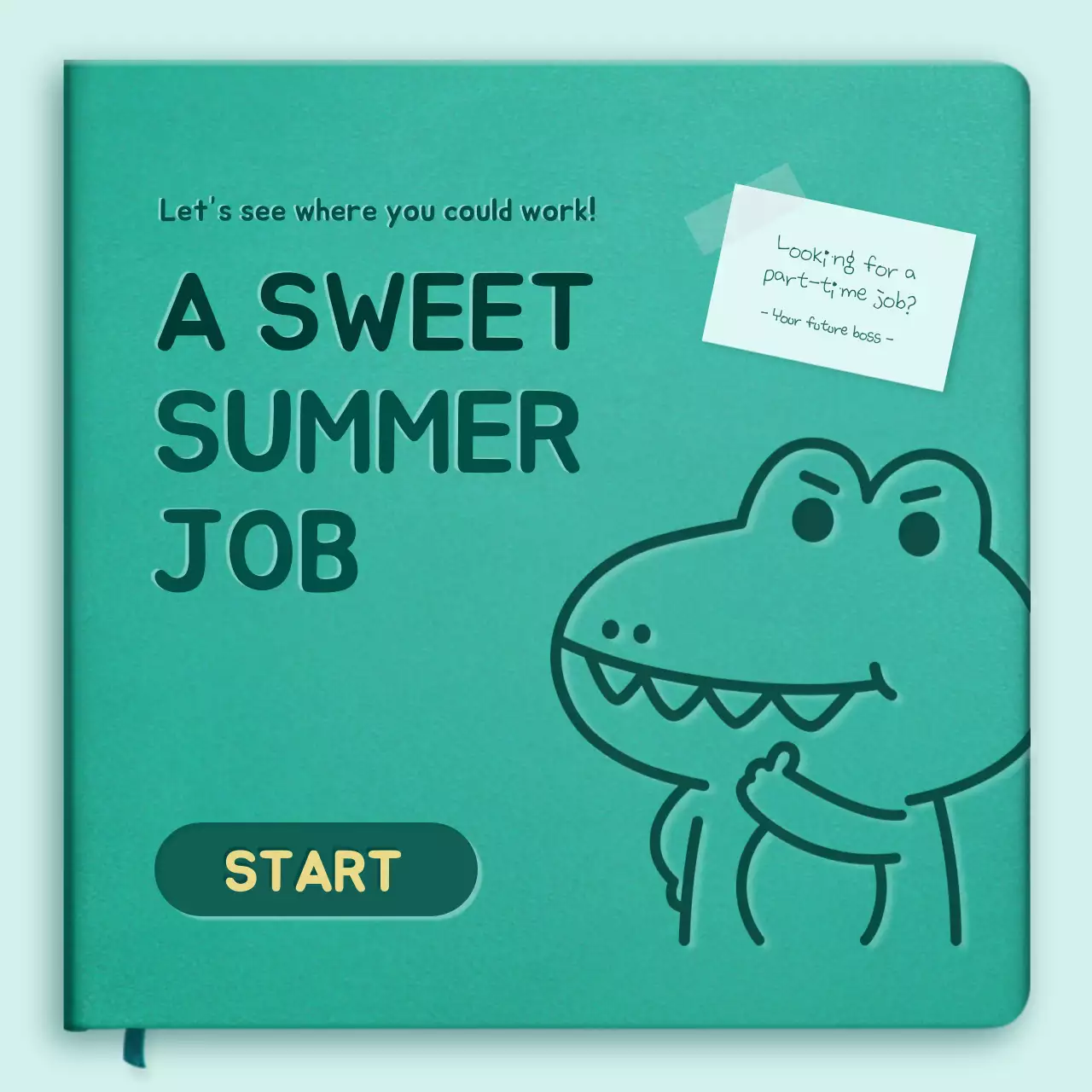 Mint Trendy Job Invitation Instagram Carousel