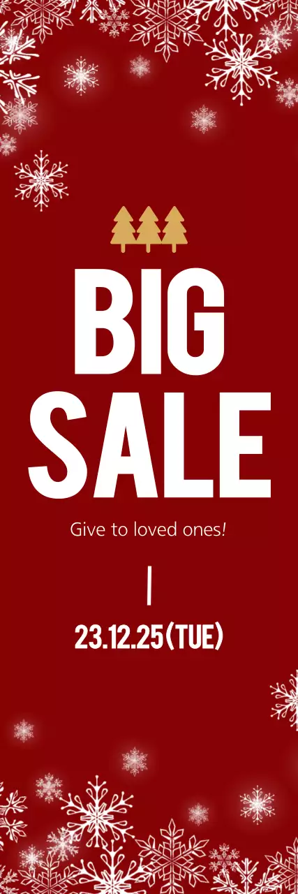 Banner vermelho de promoção de venda festiva