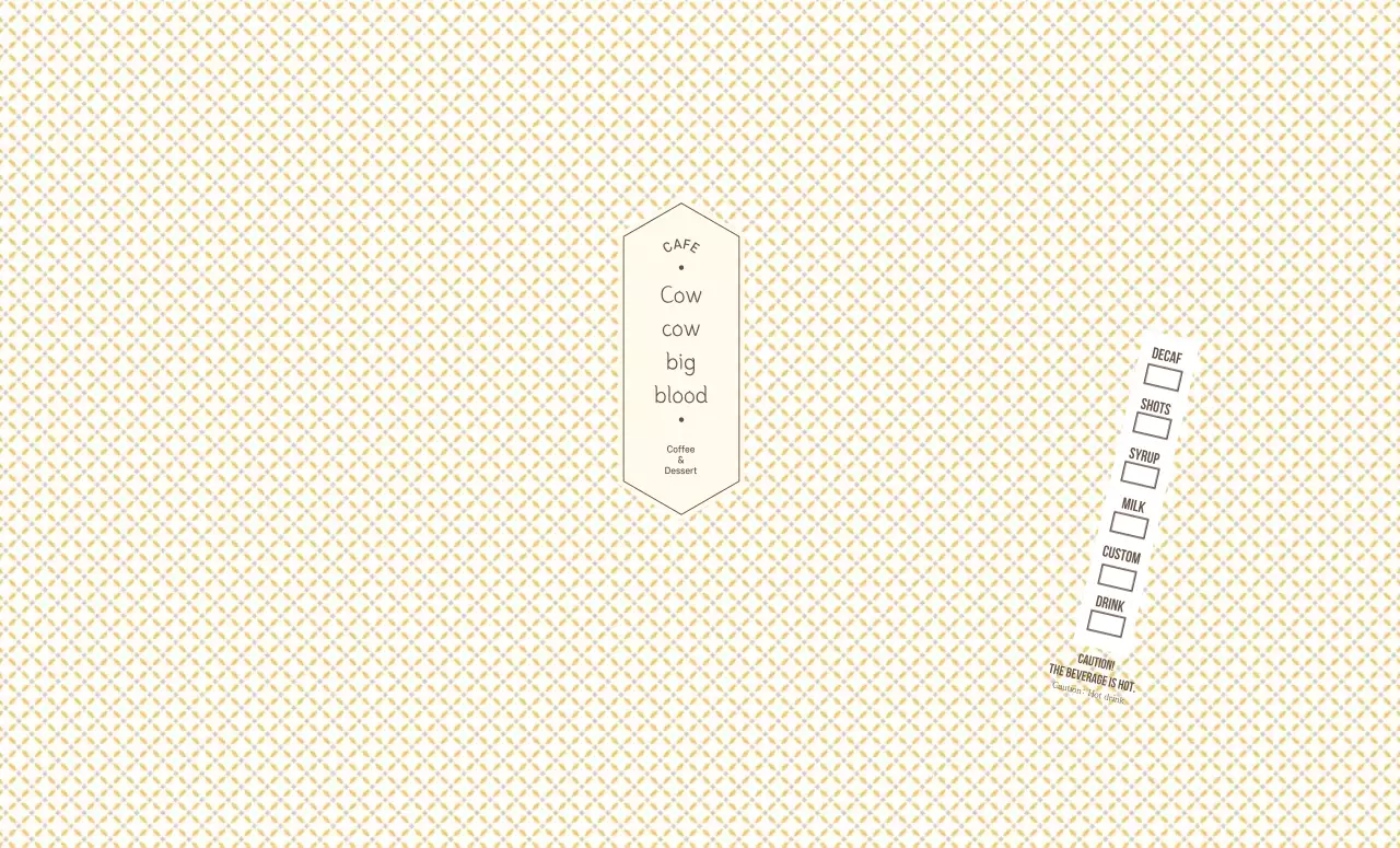 Kafe pola centang kuning