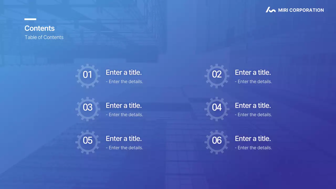 블루 프로페셔널 비즈니스 프레젠테이션